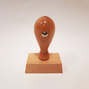Gummistämpel med trähandtag, storlek 50x30mm