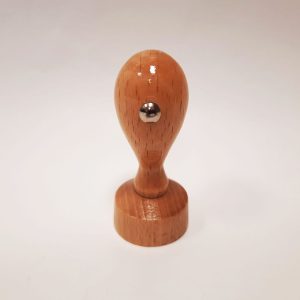 Gummistämpel med trähandtag, diameter 30mm