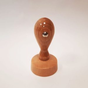 Gummistämpel med trähandtag, diameter 40mm