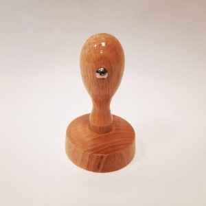 Gummistämpel med trähandtag, diameter 50mm